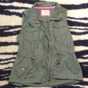 Olive green vest